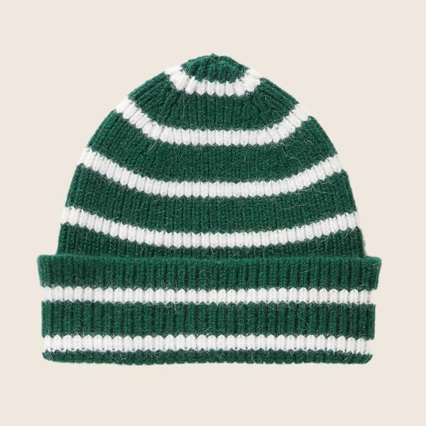 Beanie, Moss Stripe
