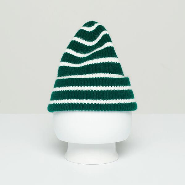 Beanie, Moss Stripe