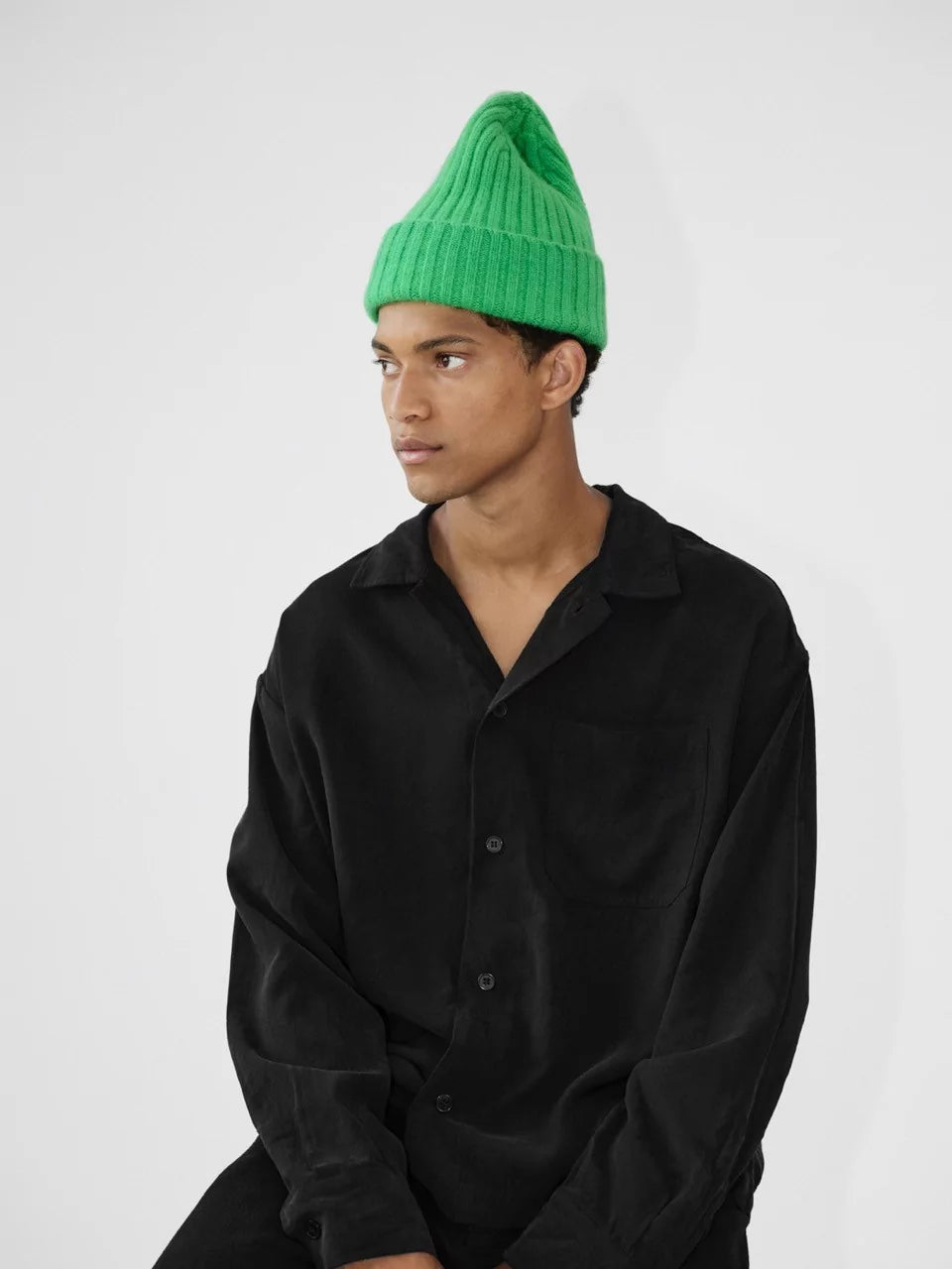 Large Beanie, Neon Green