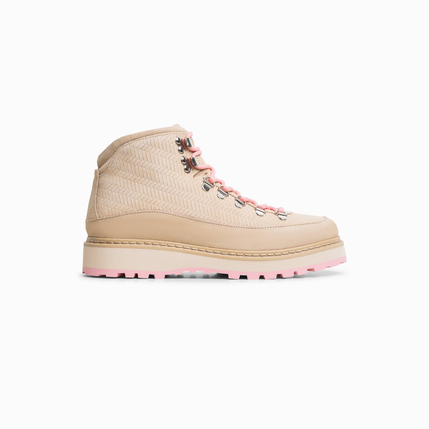 W's Core Cap Braided, Dark Beige/ Pink