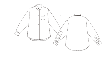 Galla Classic Poplin Lined With Cambric - White