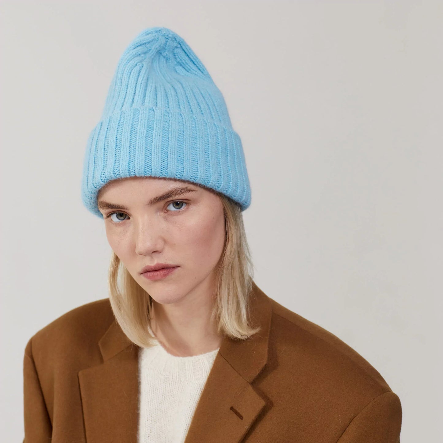 Large Beanie, Aqua