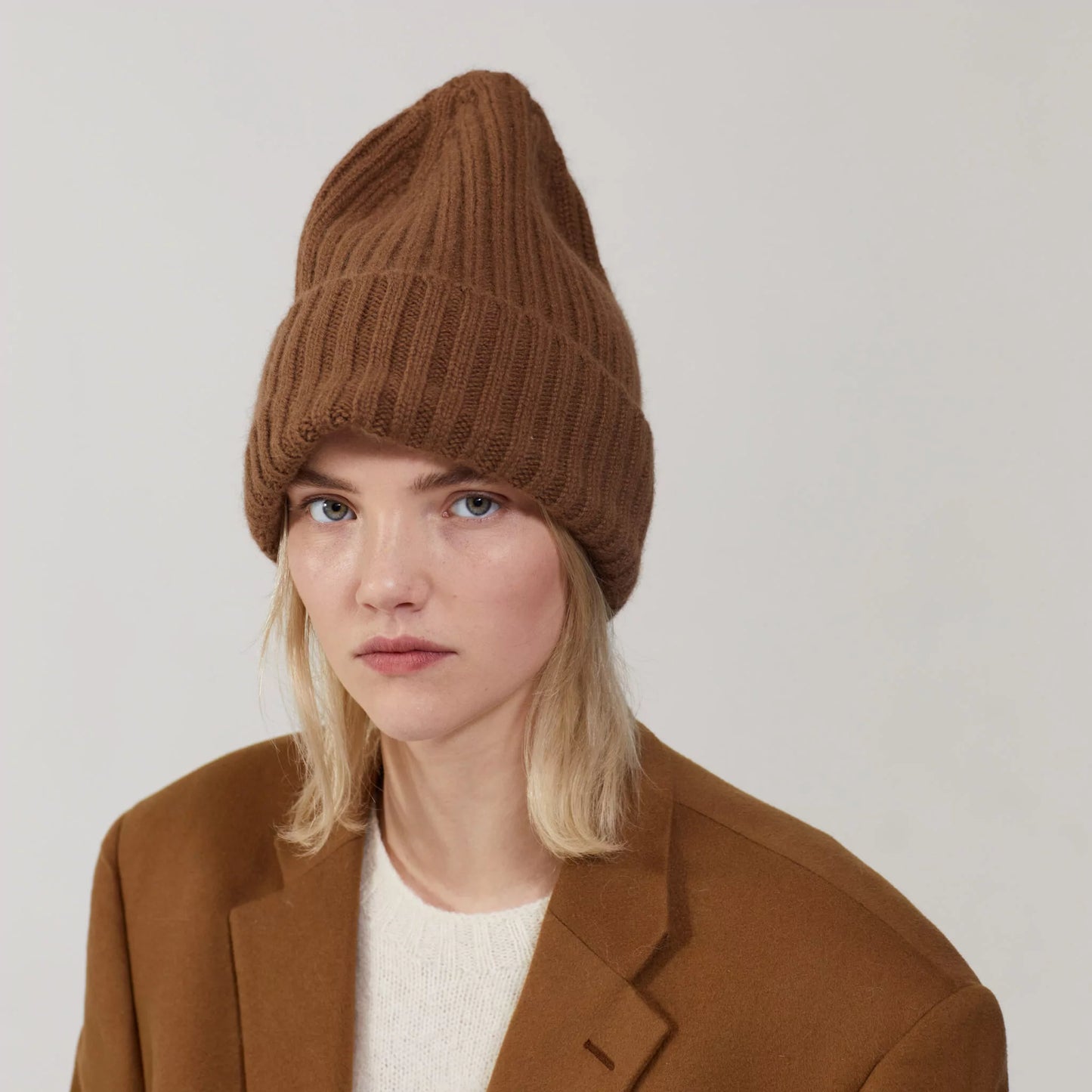 Large Beanie, Walnut