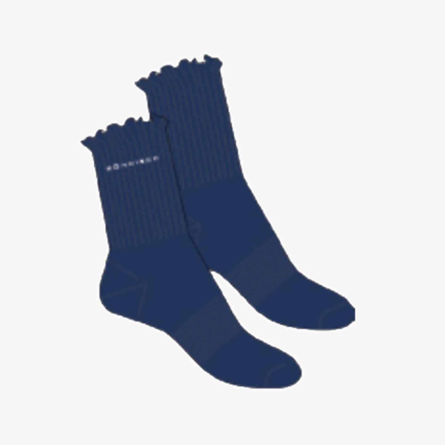 Sporty Frill Sock - Navy