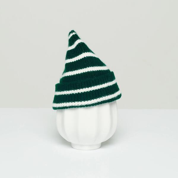 Kid's Beanie, Moss Stripe