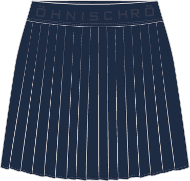 Breezy Pleated Skort - Navy