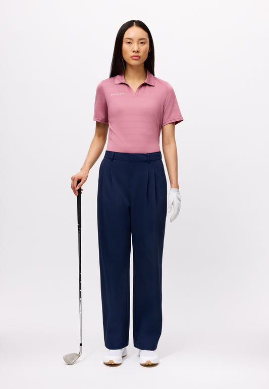 Air weave poloshirt - Begonia Pink