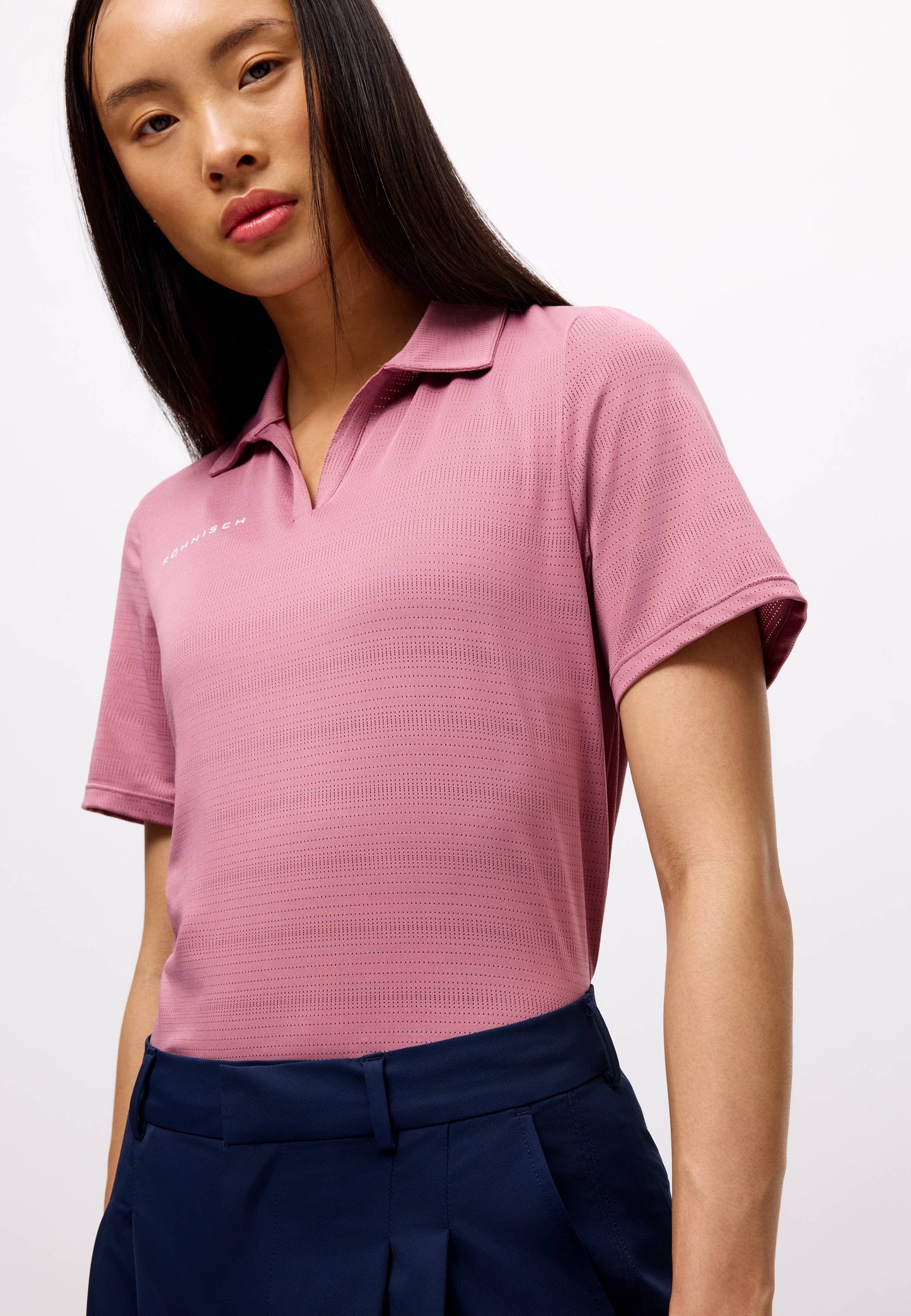 Air weave poloshirt - Begonia Pink
