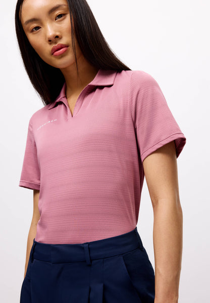 Air weave poloshirt - Begonia Pink