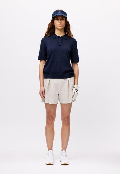 Merino Polo Shirt SS - Navy