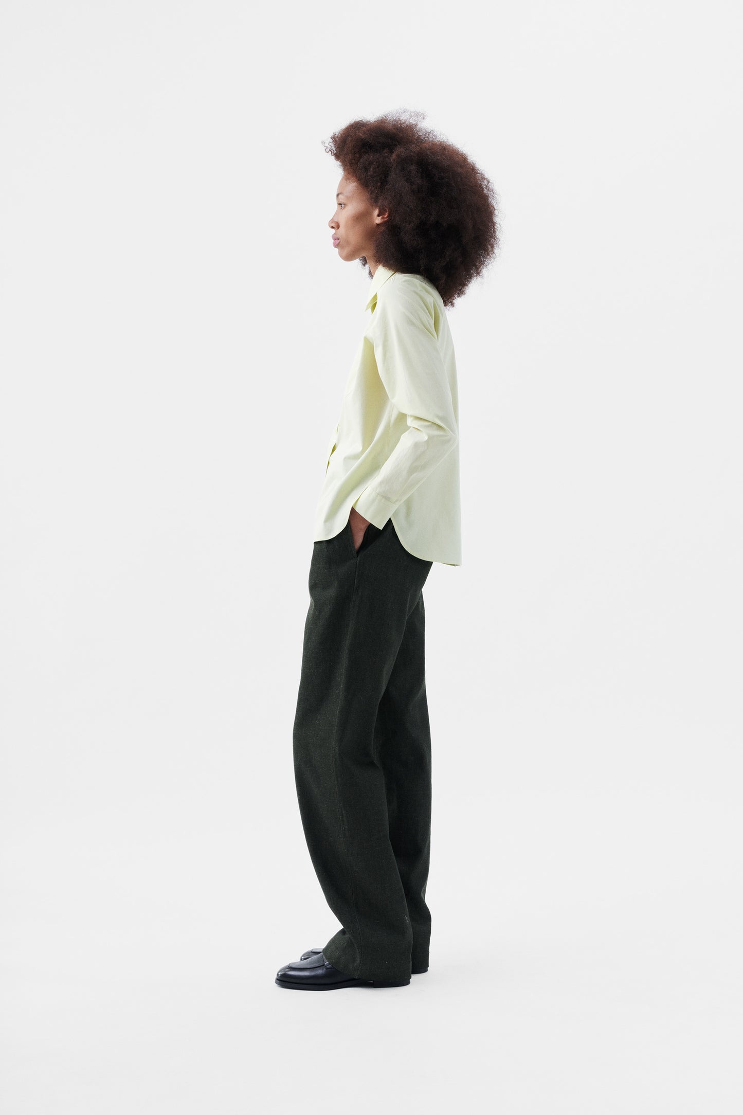 James Pants (Unisex) - Olive Denim