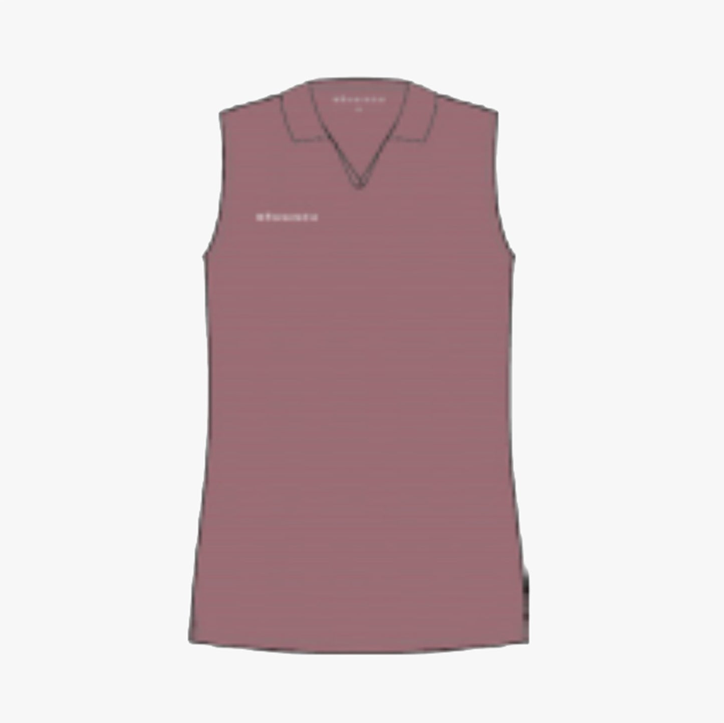 Air weave sleeveless poloshirt - Blush