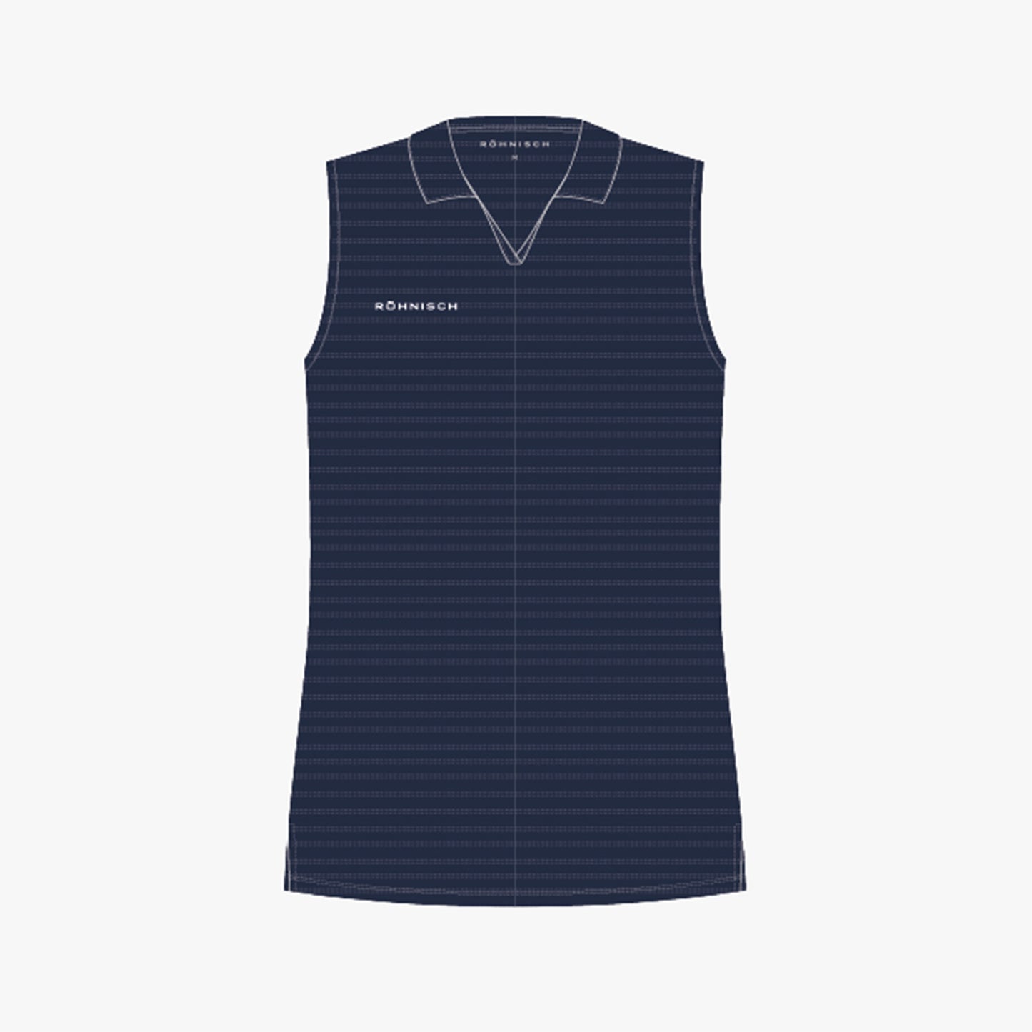 Air weave sleeveless poloshirt - Navy