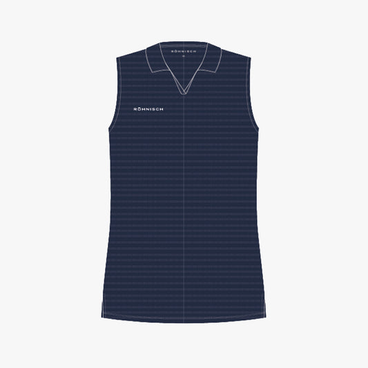 Air weave sleeveless poloshirt - Navy