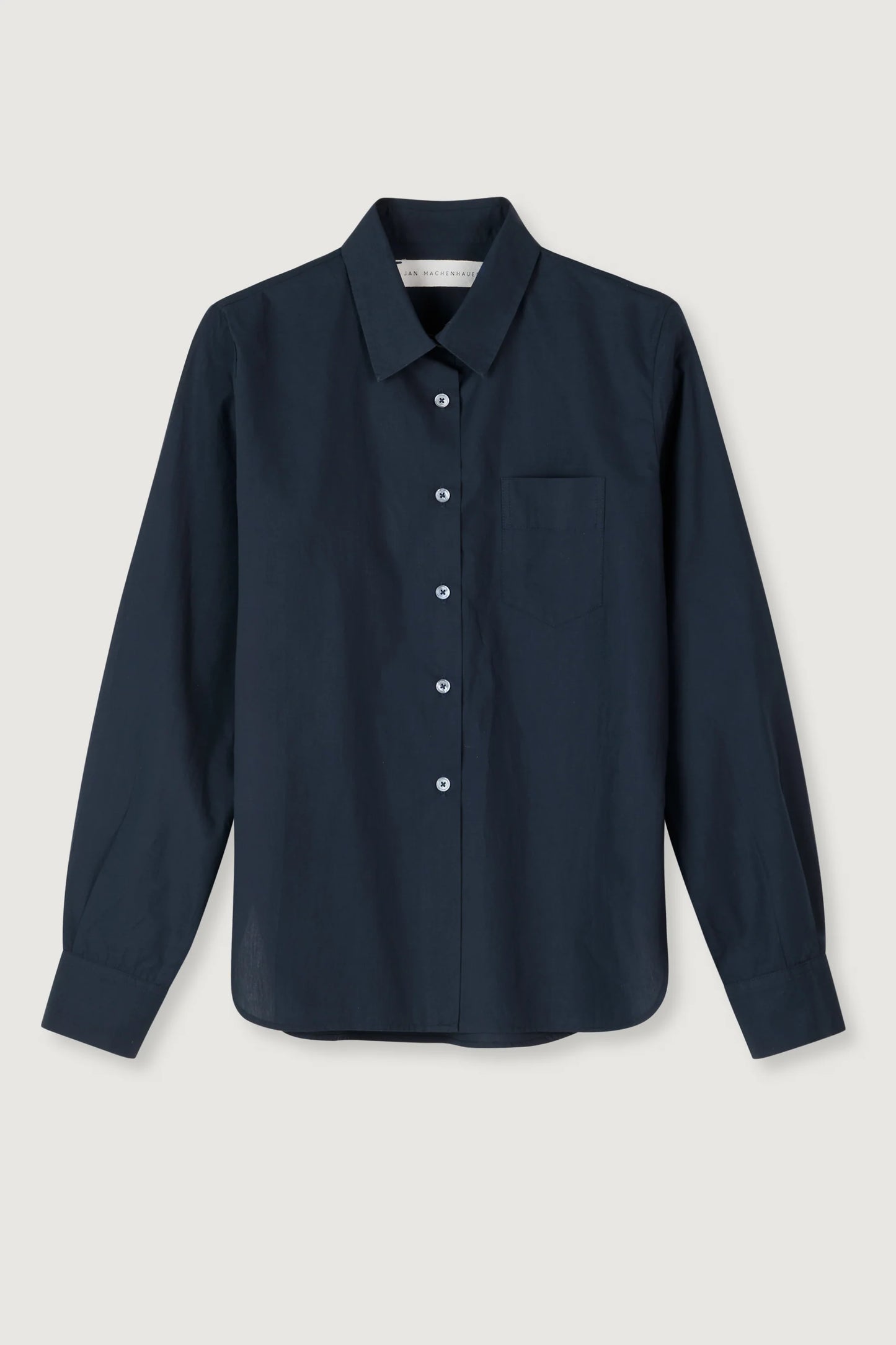 Comi Poplin Classic Shirt 100% Cotton - Indigo