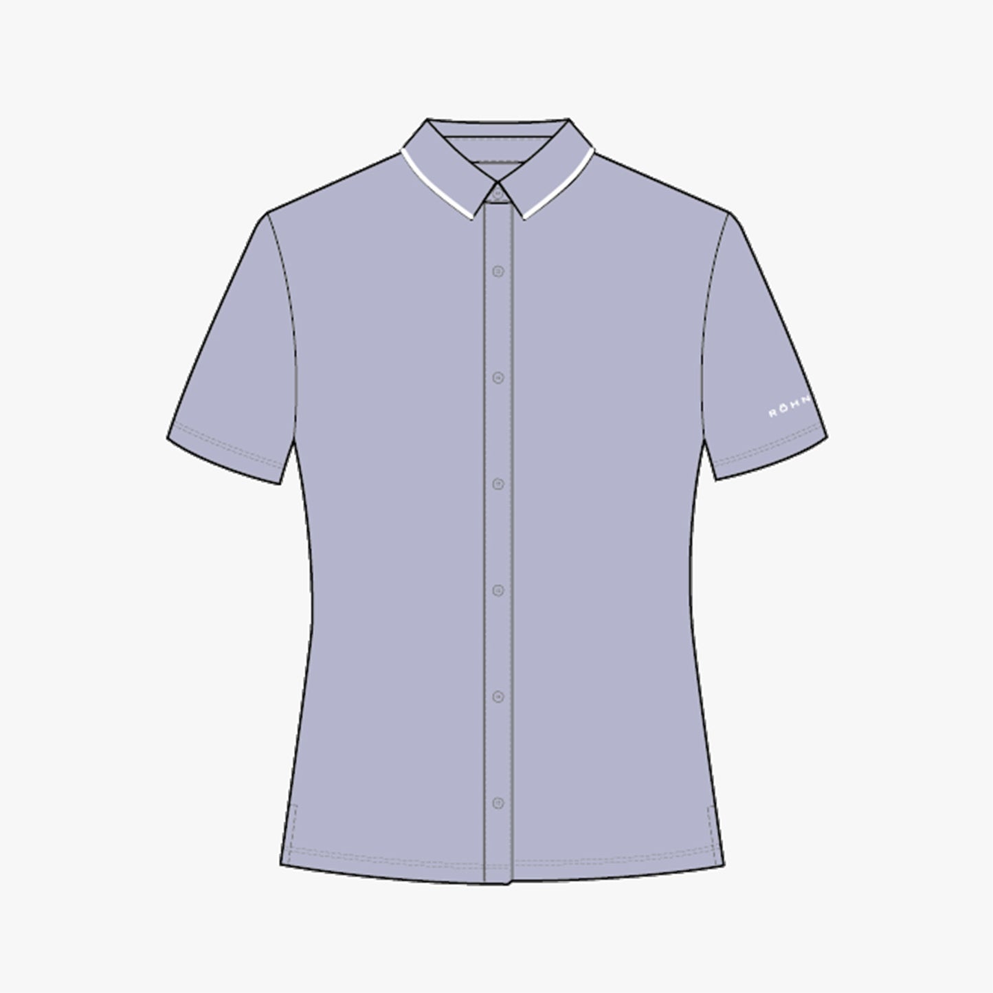 Jersey Full Button SS Shirt - Icelandic Blue