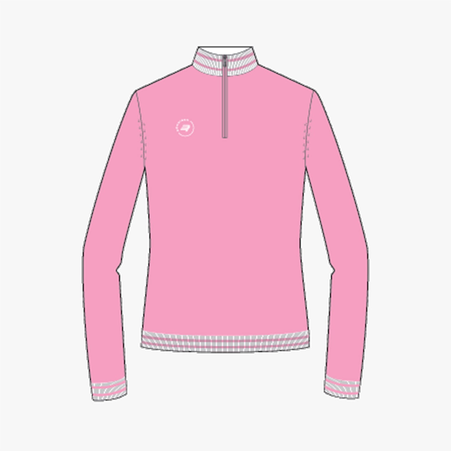Kora Knitted Half Zip - Begonia Pink