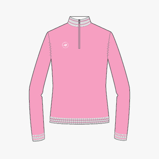 Kora Knitted Half Zip - Begonia Pink