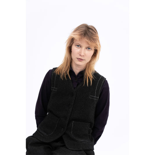Vesper Vest - Charcoal