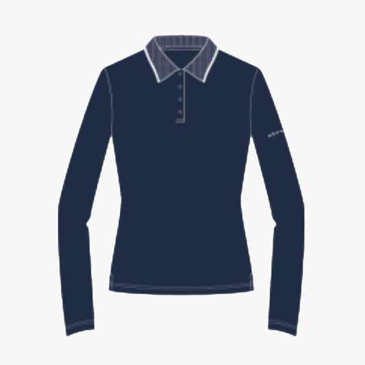 Miriam Long Sleeve Poloshirt - Navy