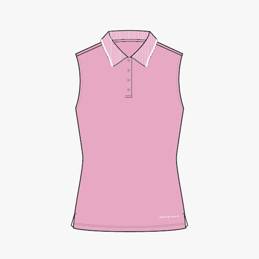 Miriam Sleeveless Poloshirt - Begonia Pink