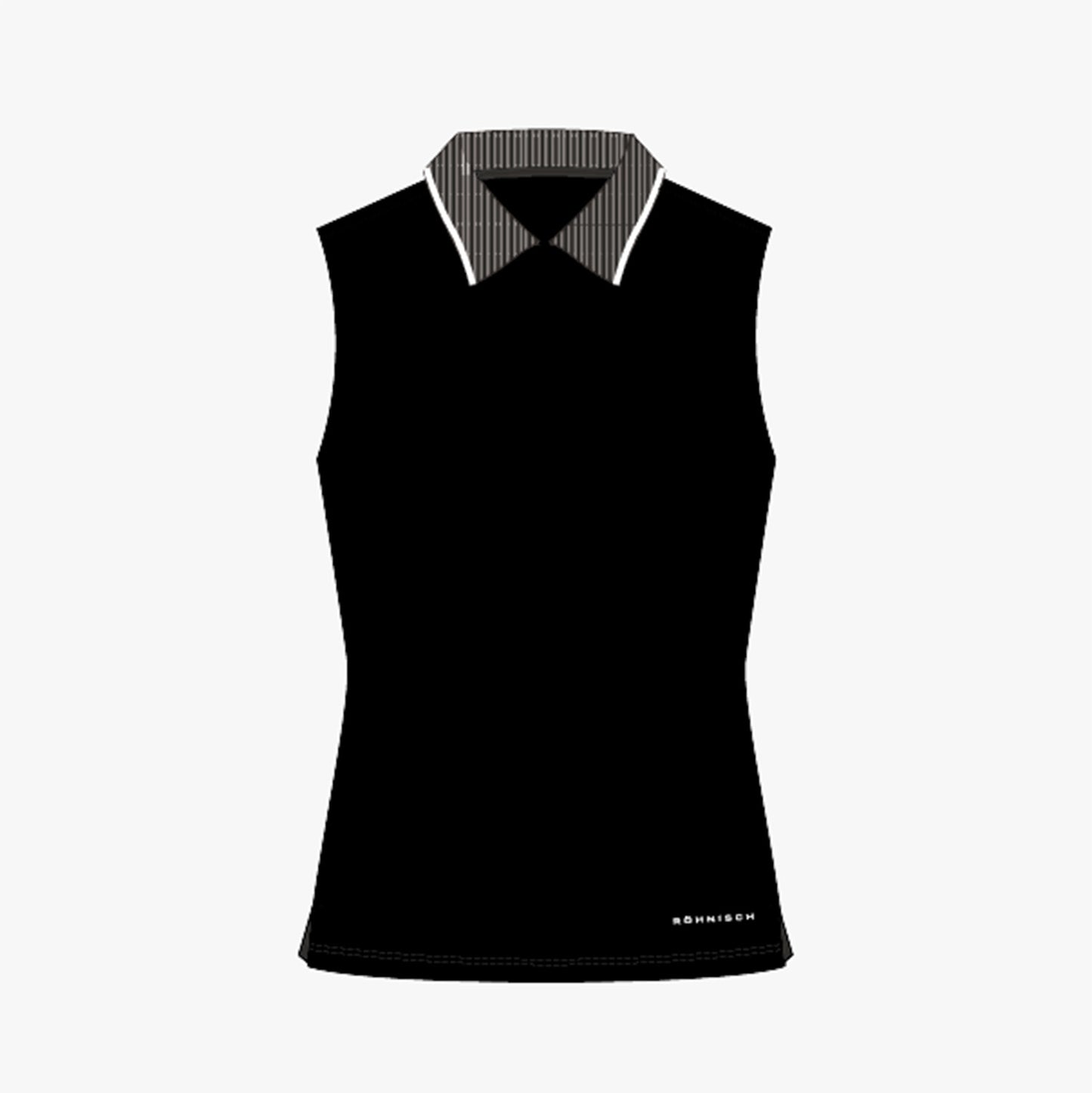 Miriam Sleeveless Poloshirt - Black
