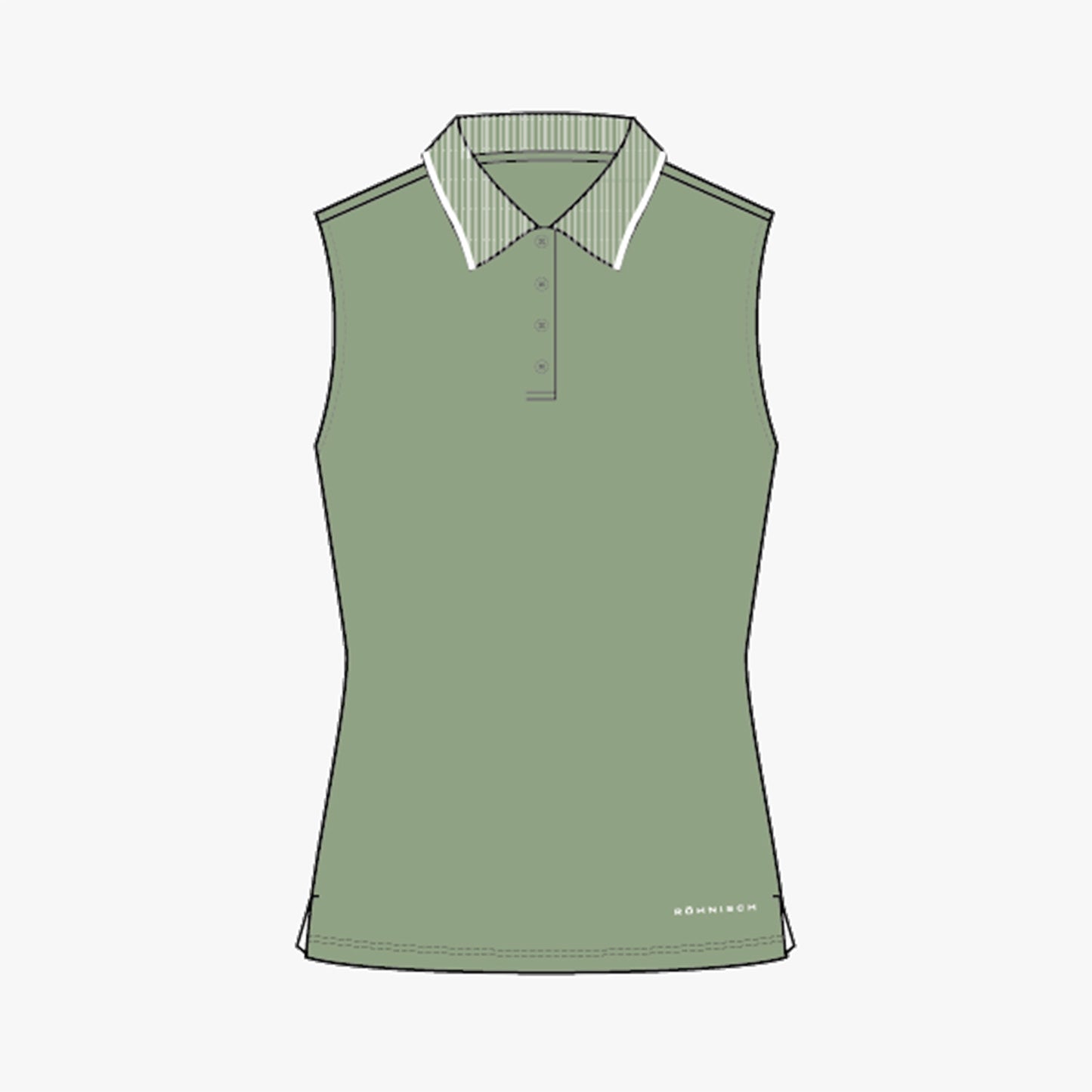 Miriam Sleeveless Poloshirt - Mistletoe
