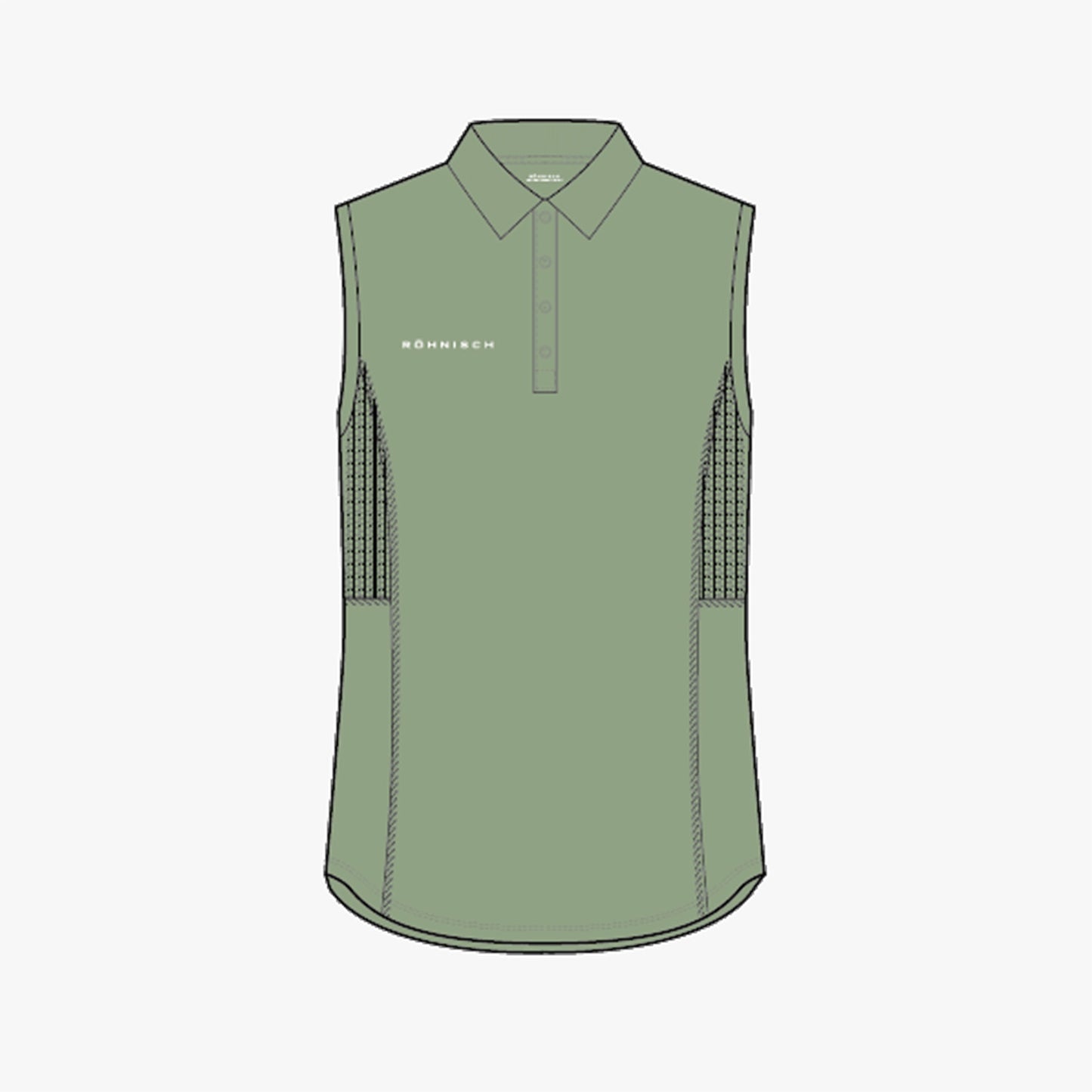 Nicky Sleeveless Poloshirt - Mistletoe