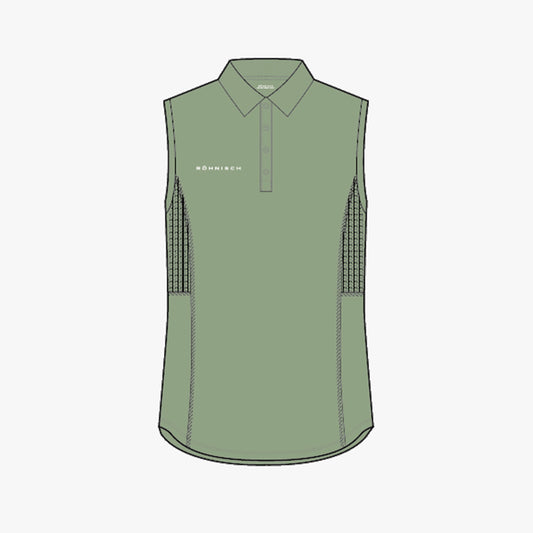 Nicky Sleeveless Poloshirt - Mistletoe