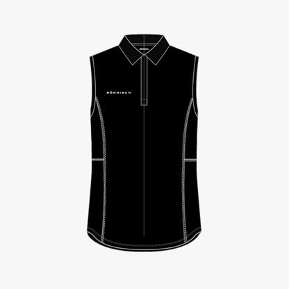 Nicky Sleeveless Poloshirt - Black