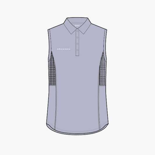 Nicky Sleeveless Poloshirt - Icelandic Blue
