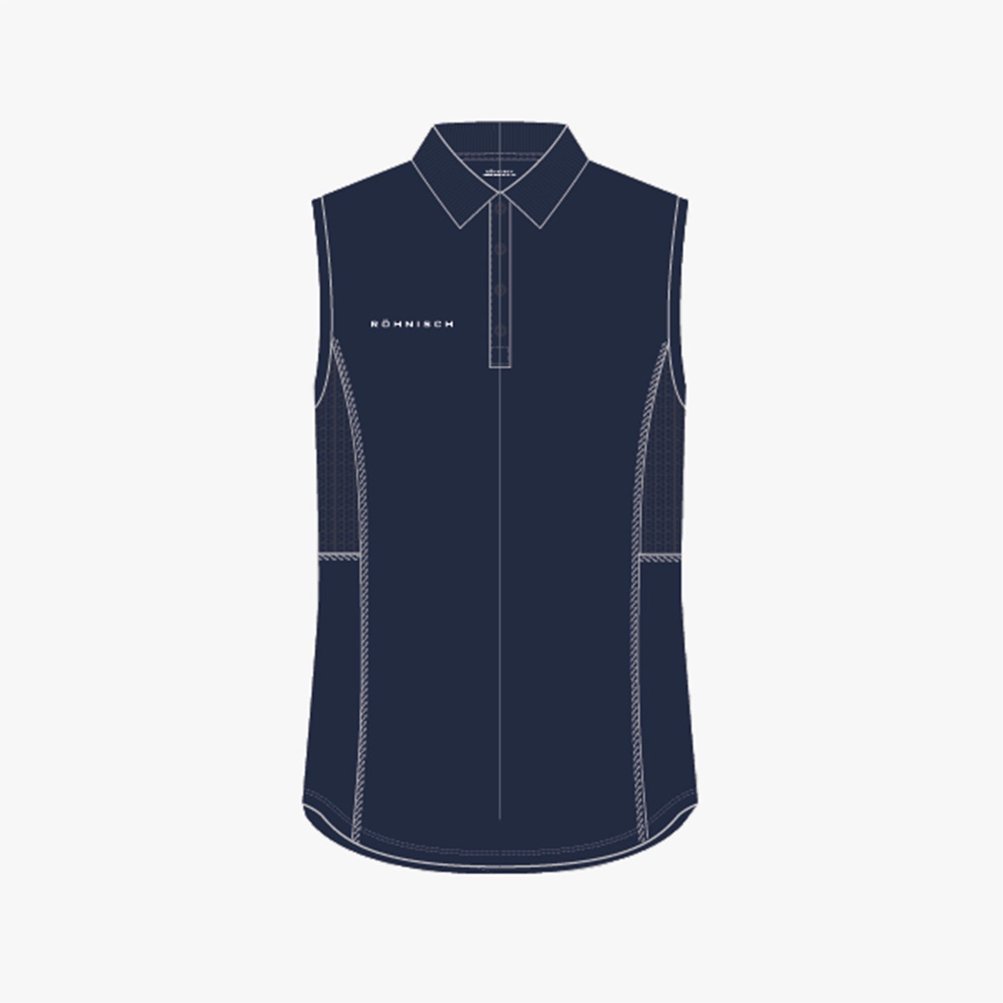 Nicky Sleeveless Poloshirt - Navy
