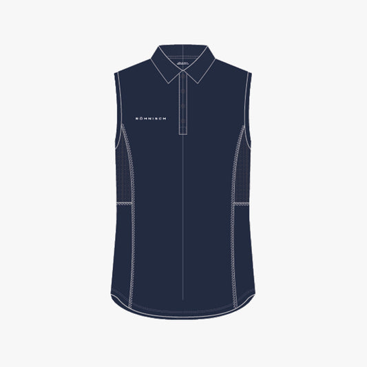 Nicky Sleeveless Poloshirt - Navy