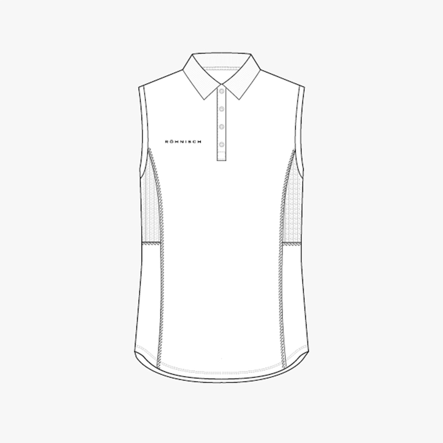 Nicky Sleeveless Poloshirt - White