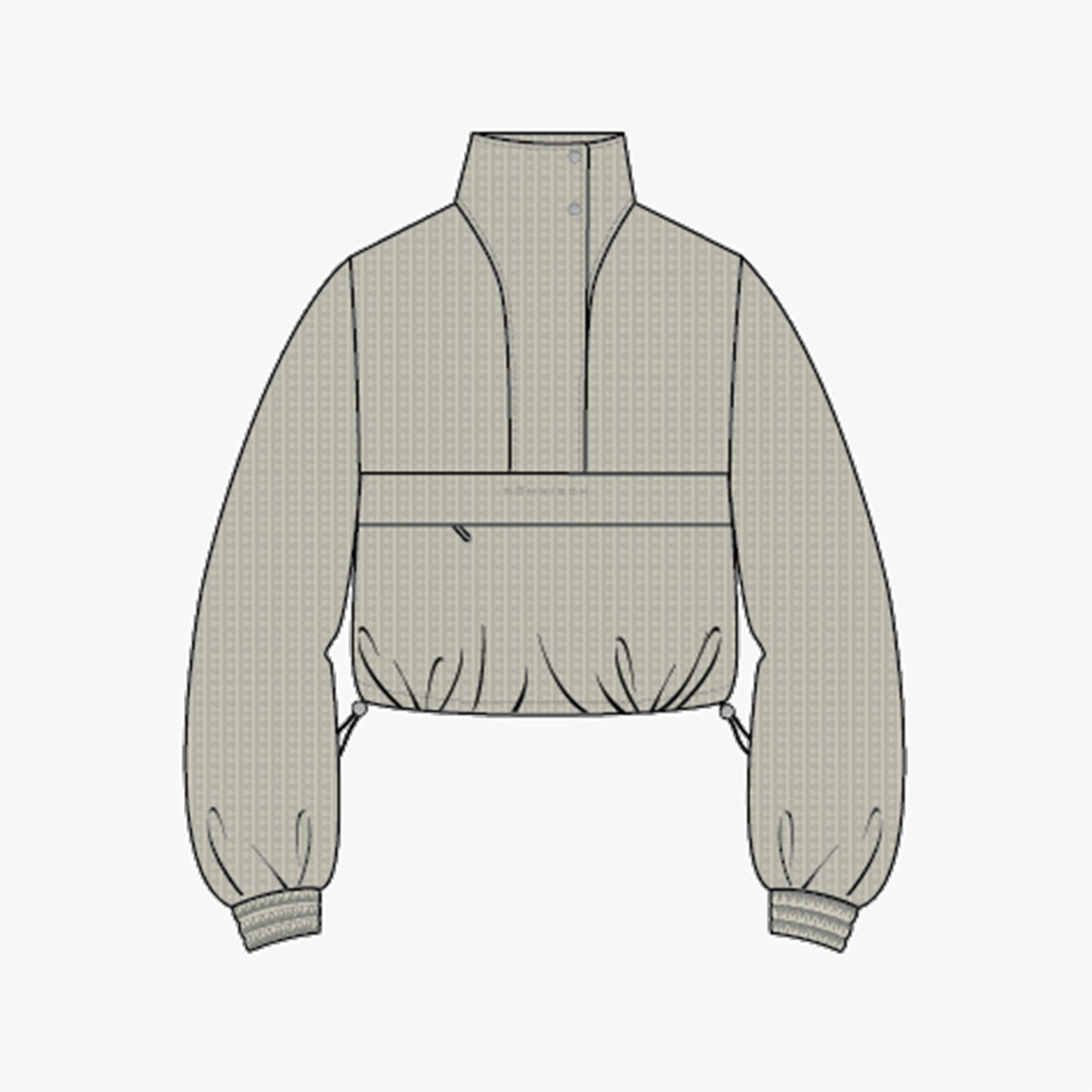 Packable Seersucker Anorak - Oatmeal