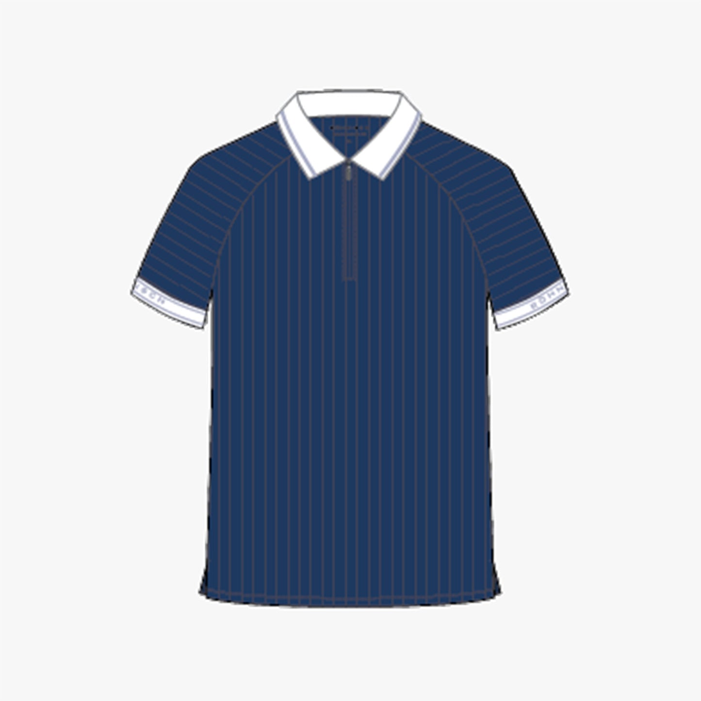 Rib poloshirt - Navy/Icelandic Blue