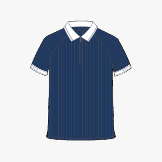Rib poloshirt - Navy/Icelandic Blue