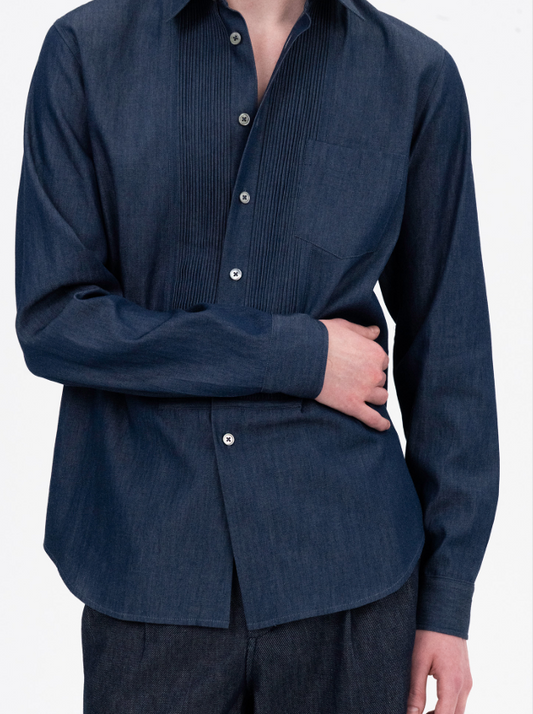 Chris W. Pleats Shirt - Denim No. 2
