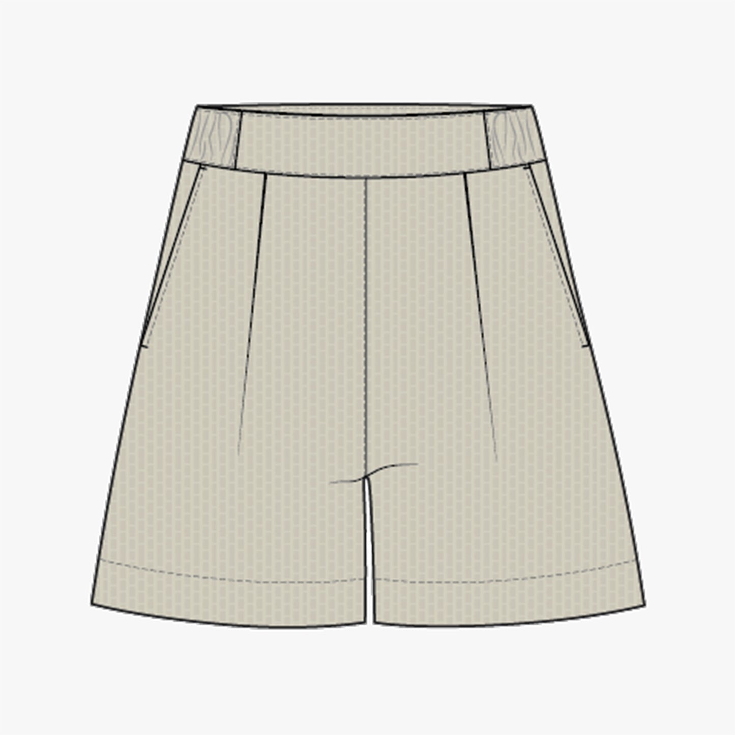Seersucker Shorts - Oatmeal