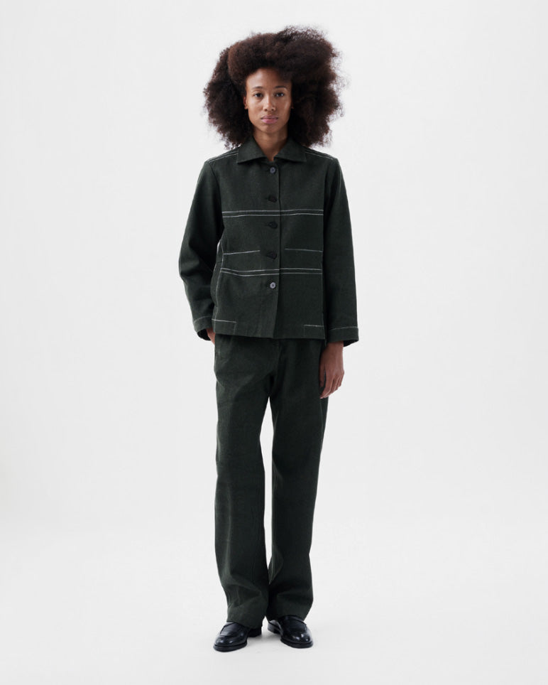 Taurus 78 Pants - Olive Denim- 100% Cotton