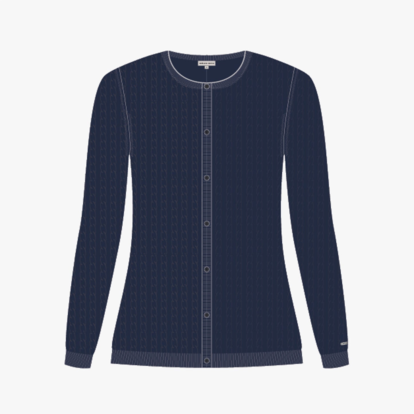 Classic cable cardigan - Navy