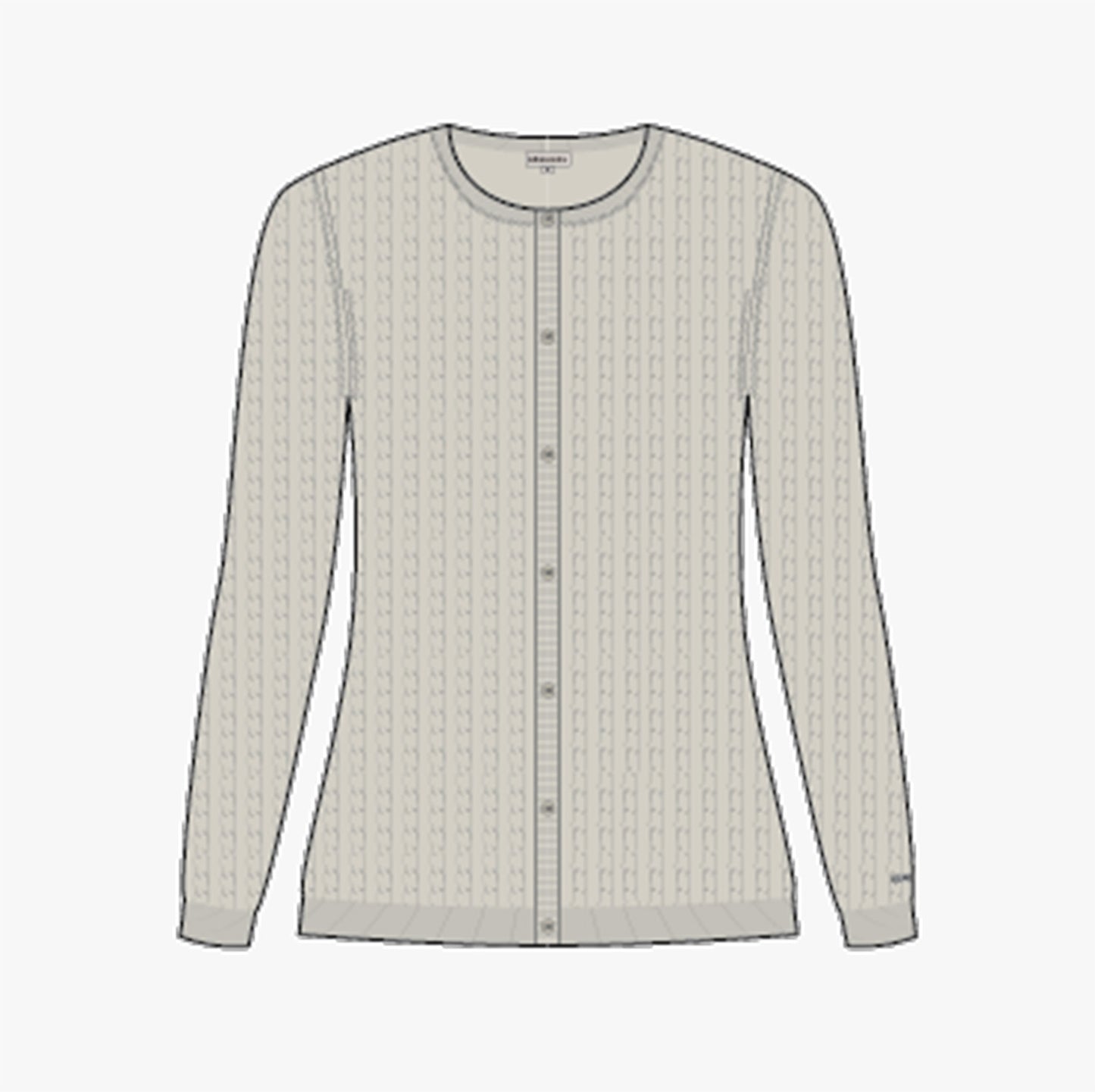 Classic cable cardigan - Oatmeal