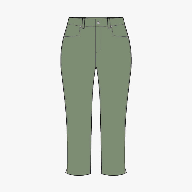Chie Comfort Capri - Mistletoe