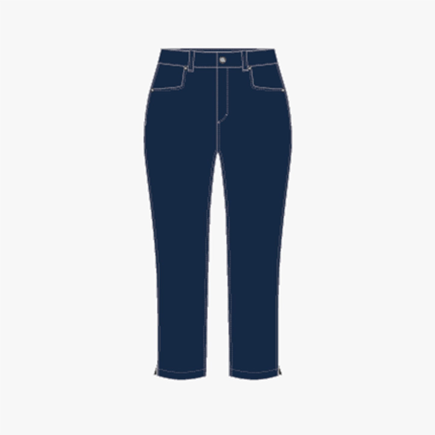 Chie Comfort Capri - Navy