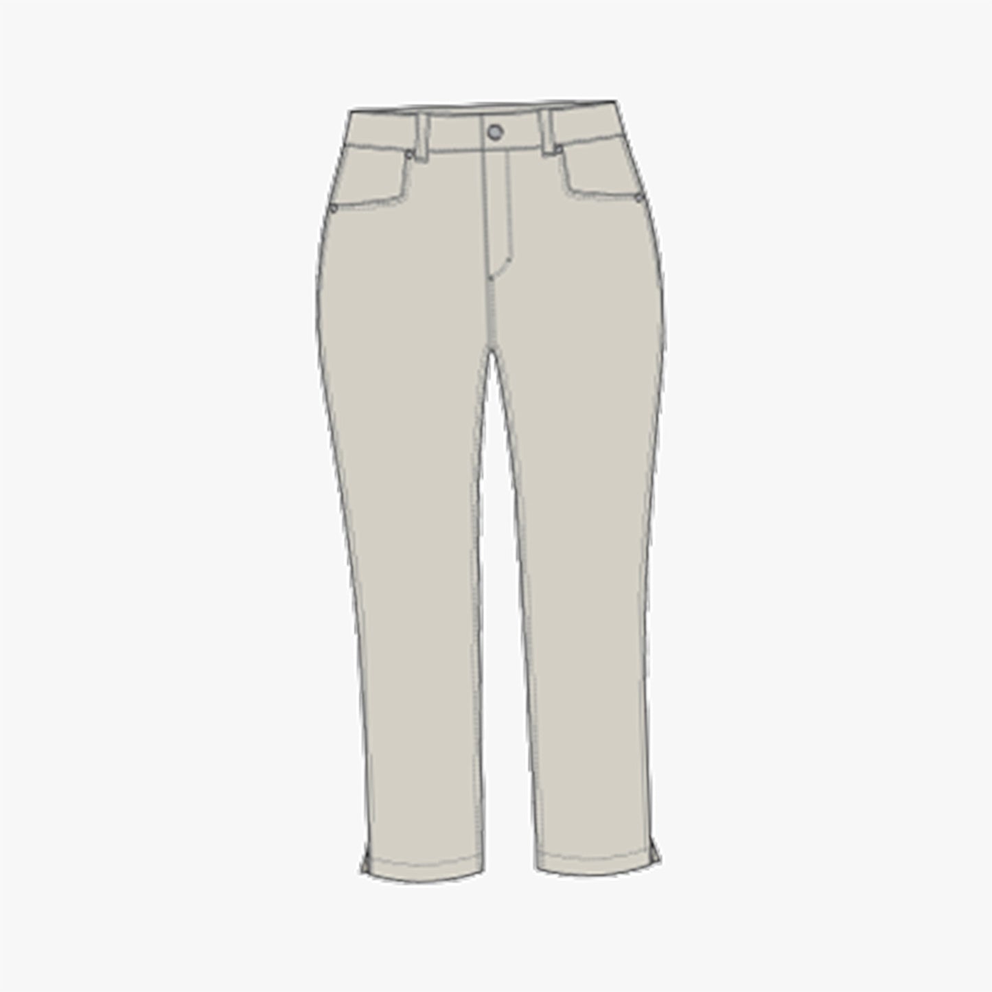 Chie Comfort Capri - Oatmeal