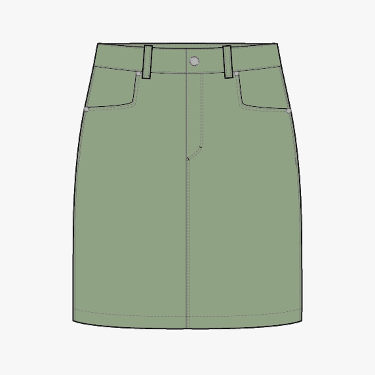 Chie Comfort Skort - Mistletoe
