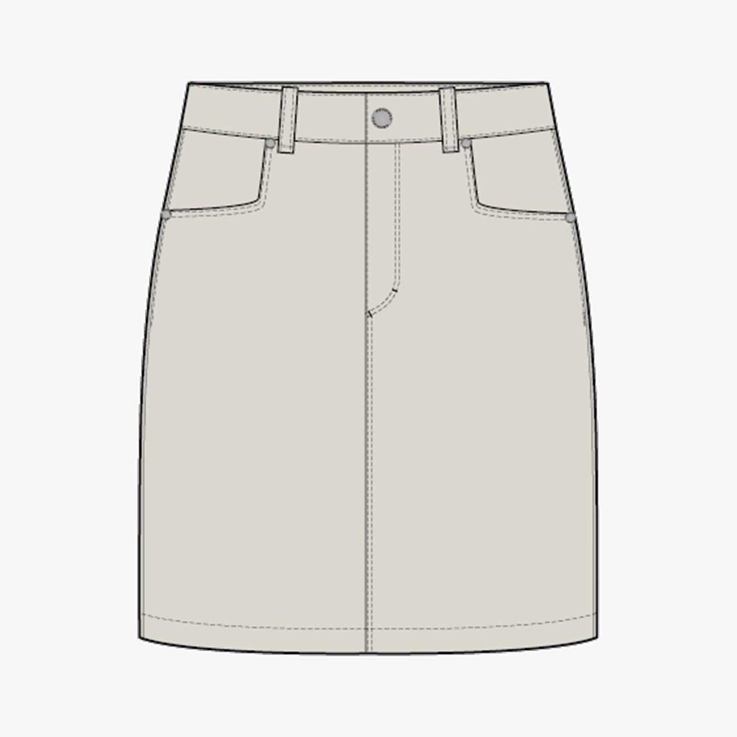 Chie Comfort Skort - Oatmeal