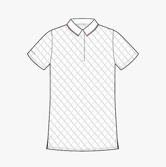 Deni Poloshirt - Argyle Logo Print Wistful Mauve