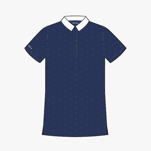 Deni Poloshirt - Dot Print Navy