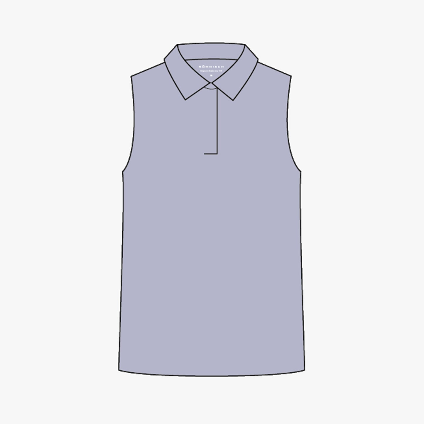 Fluid tech sleeveless poloshirt - Icelandic Blue